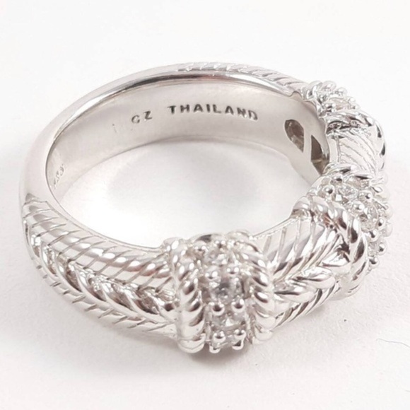 - Judith Ripka sterling silver CZ ring - Picture 3 of 3